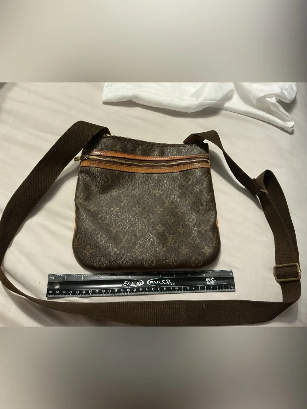 Louis Vuitton Brown Messenger Monogram Crossbody Messenger Bag